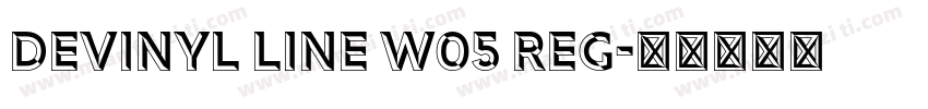 Devinyl Line W05 Reg字体转换